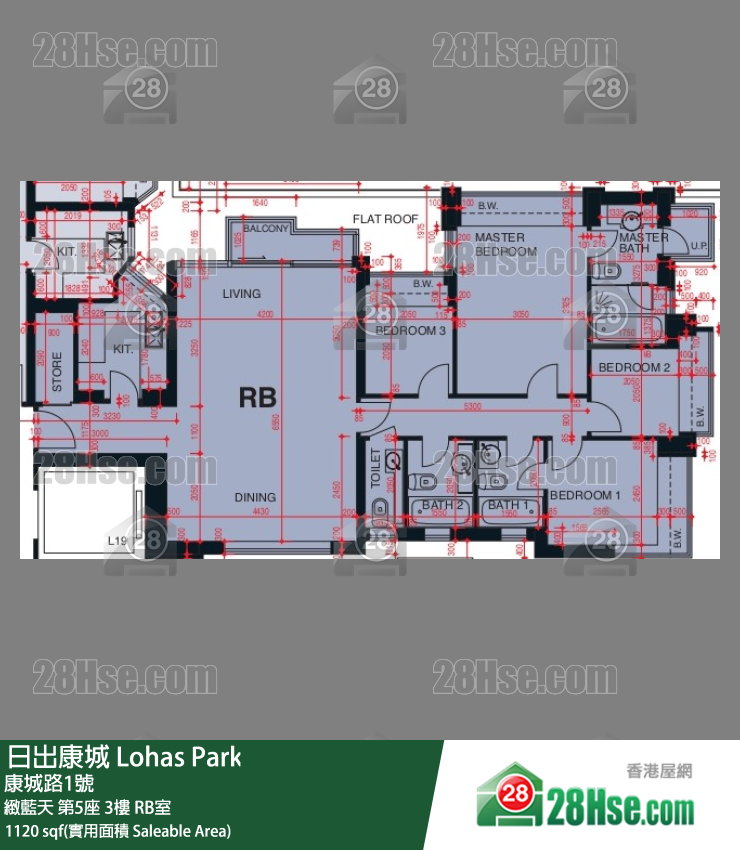 緻藍天 緻藍天 第5座 3樓 RB室 平面圖