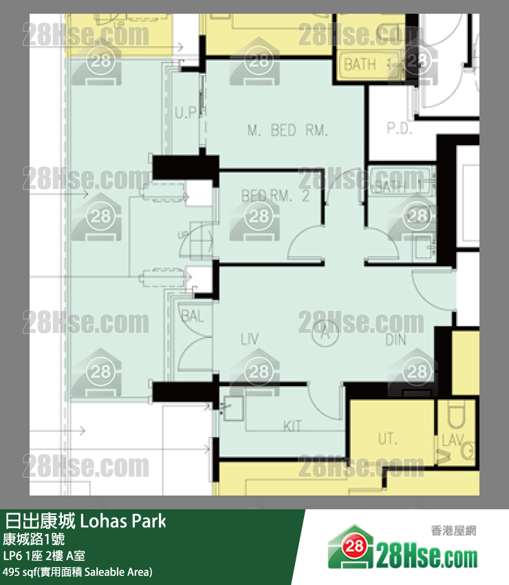LP6 1座2楼 A室 平面图