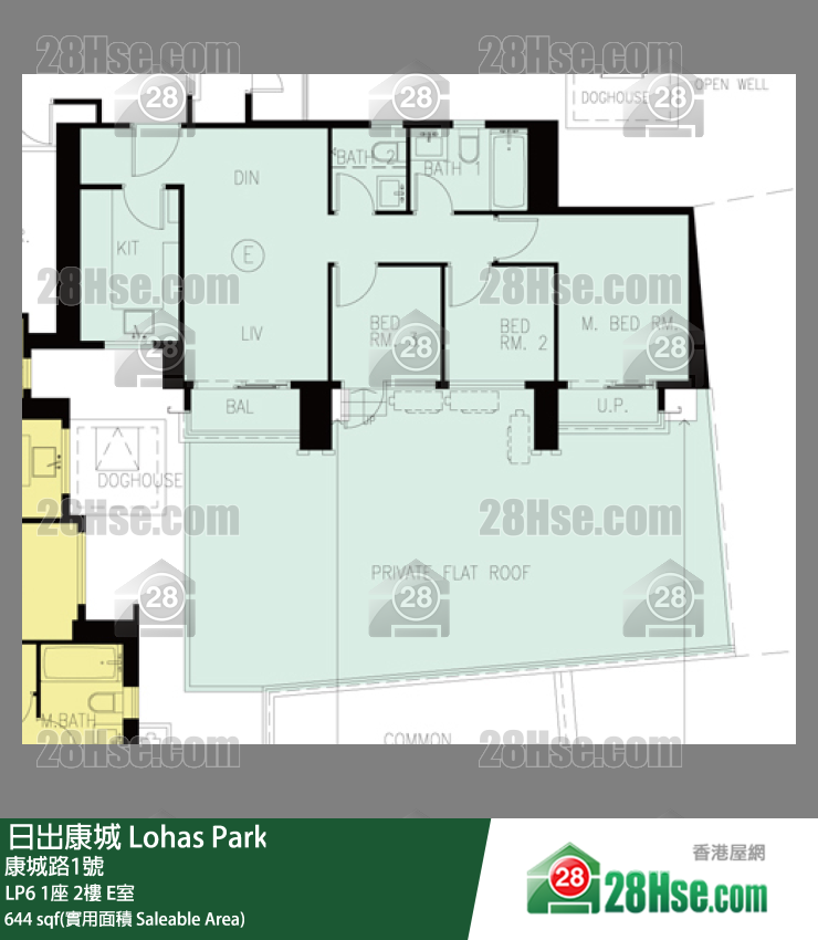 LP6 1座2楼 E室 平面图