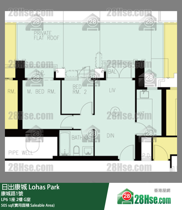 LP6 1座2楼 G室 平面图