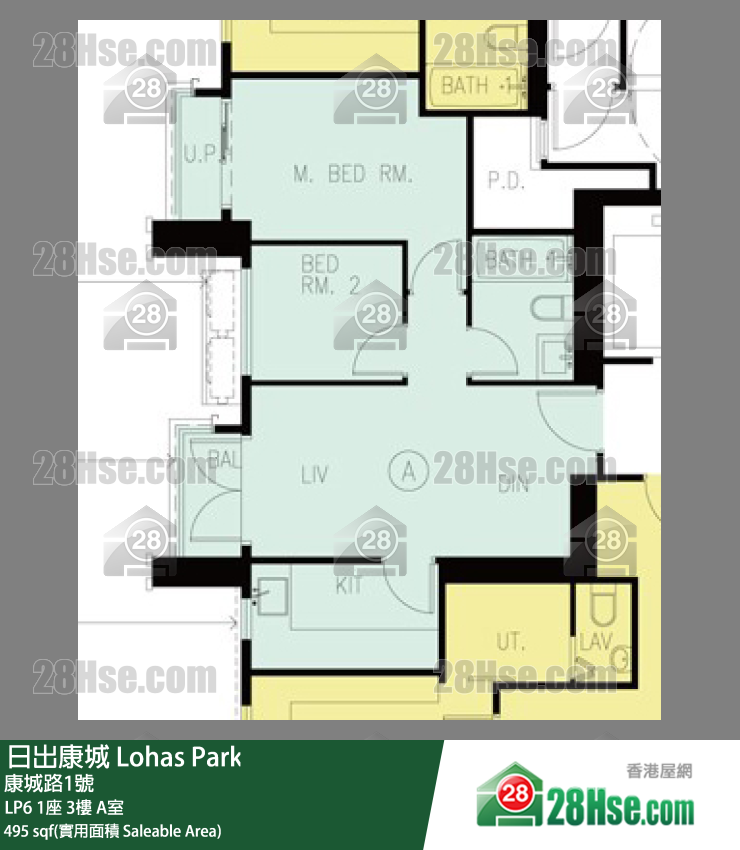 LP6 1座3楼 A室 平面图