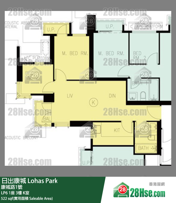 LP6 1座3楼 K室 平面图