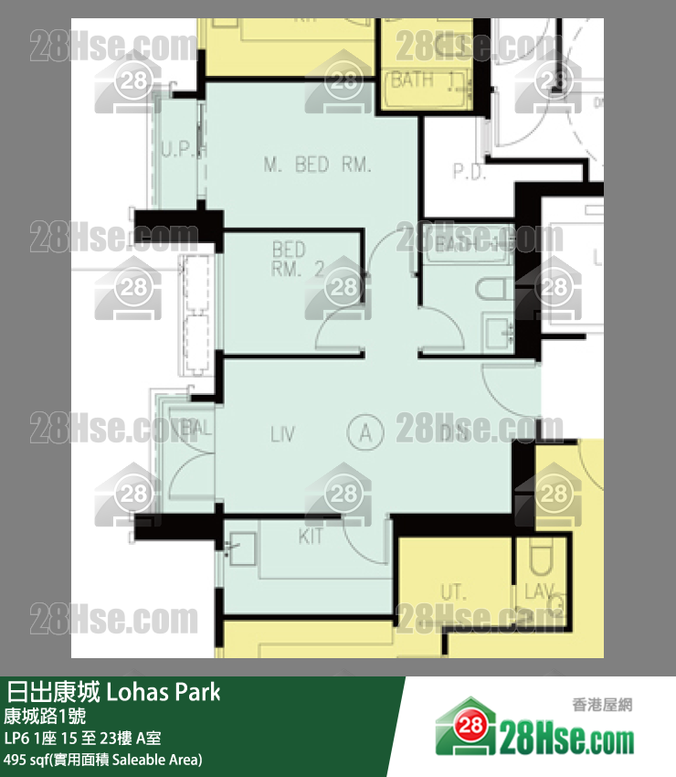LP6 1座 17楼 A室 平面图