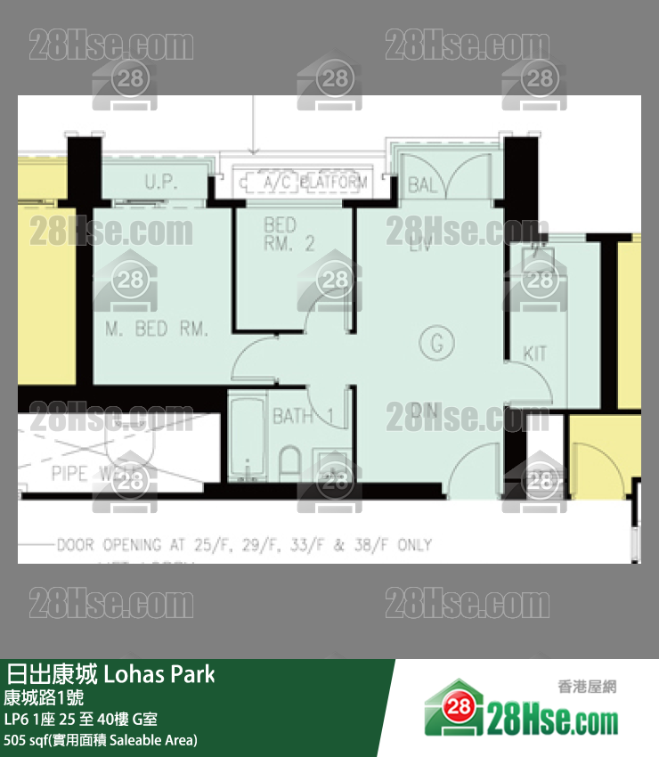 LP6 LP6 1座 26楼 G室 平面图