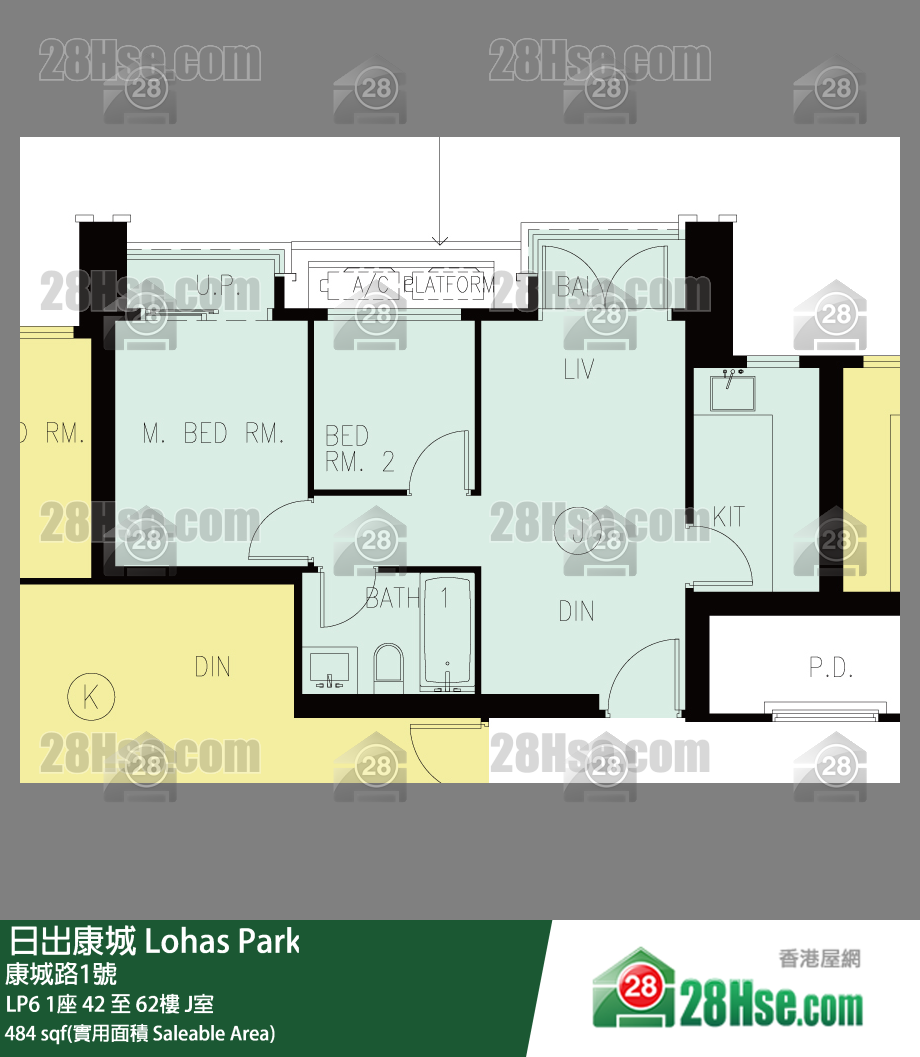 LP6 LP6 1座 51楼 J室 平面图