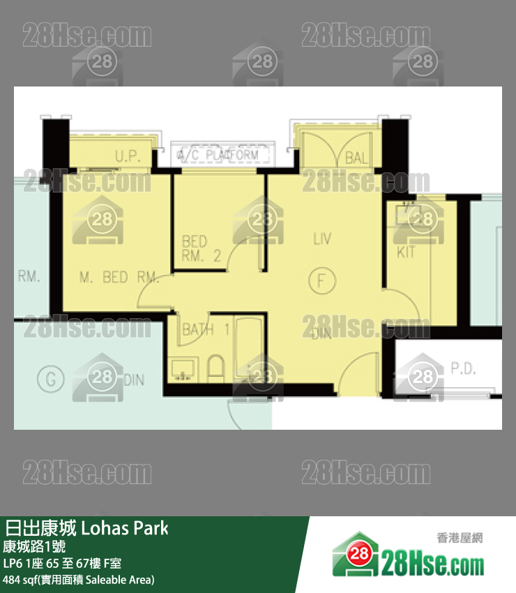 LP6 LP6 1座 67楼 F室 平面图