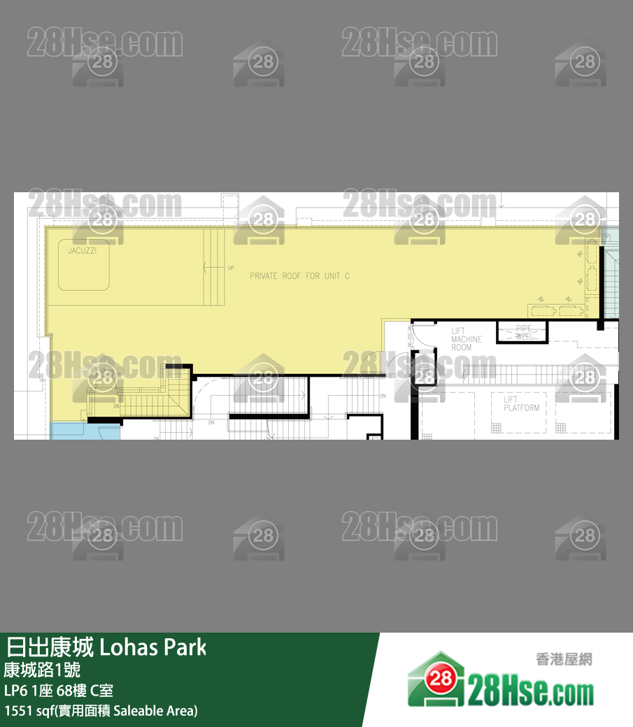 LP6 LP6 1座 68楼 C室 平面图