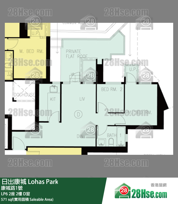 LP6 2座2楼 D室 平面图