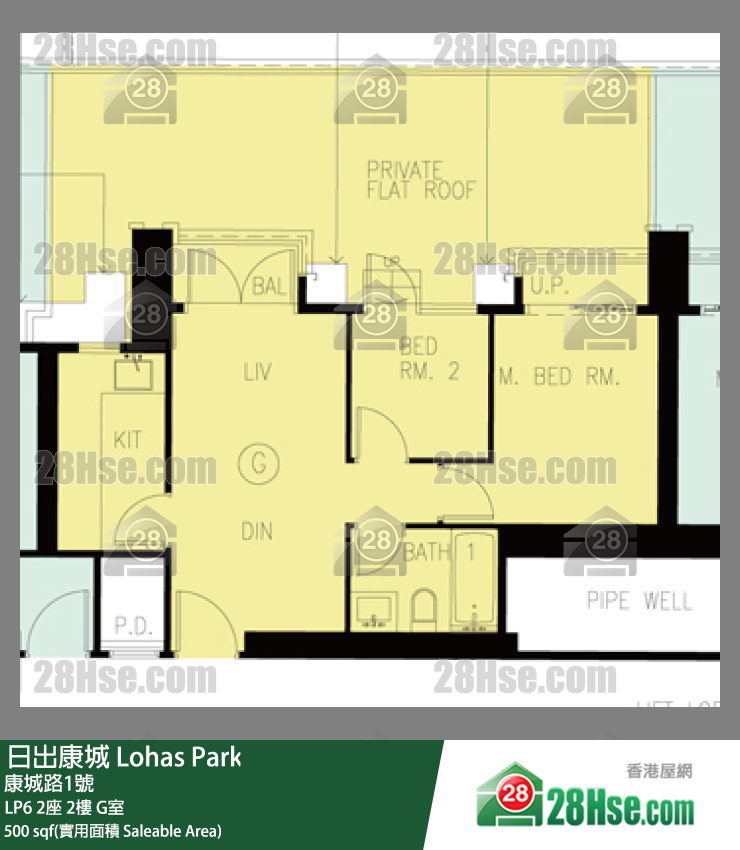 LP6 2座2楼 G室 平面图
