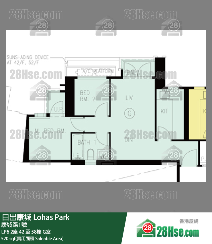 LP6 LP6 2座 51楼 G室 平面图