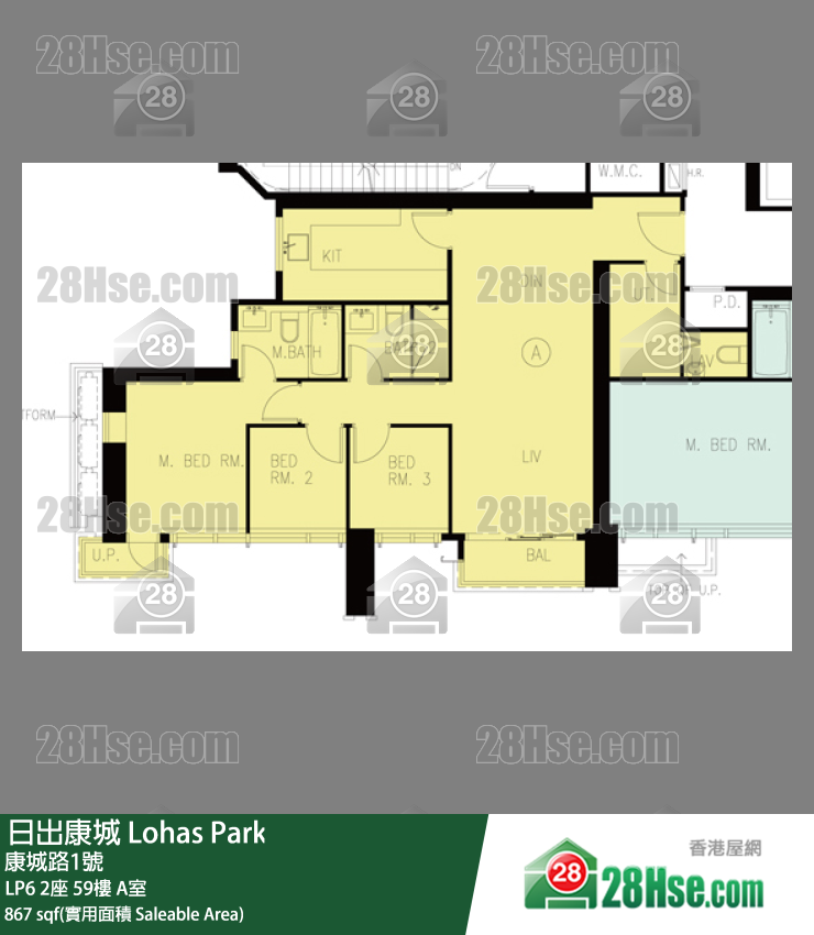 LP6 LP6 2座 59楼 A室 平面图