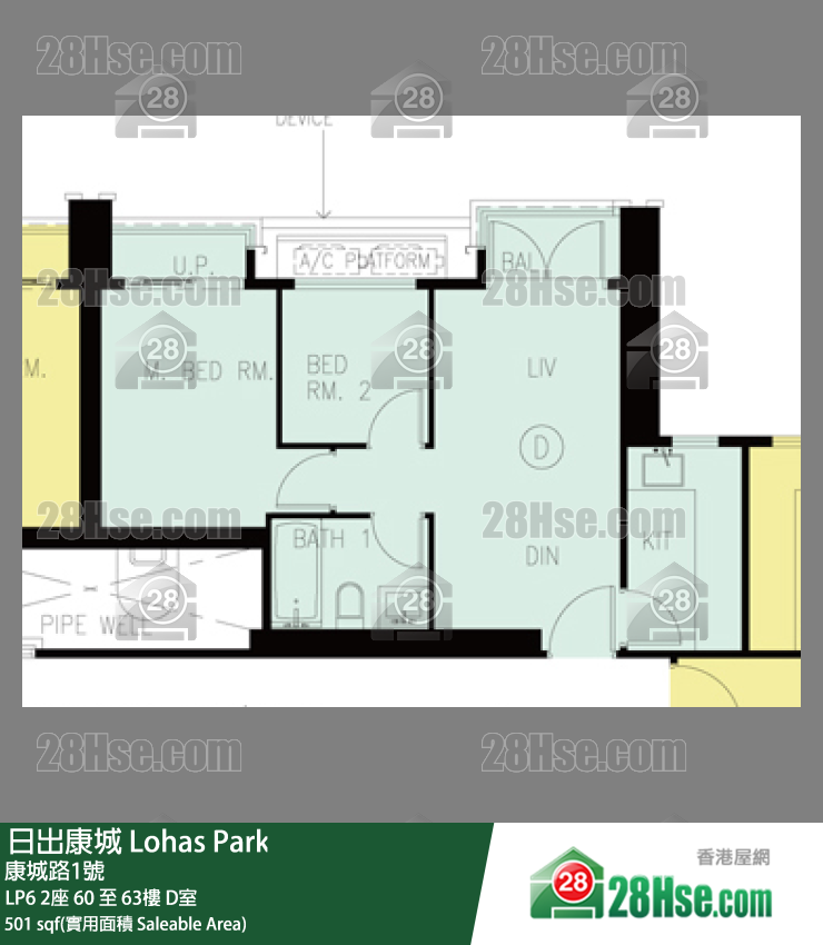 LP6 LP6 2座 60楼 D室 平面图