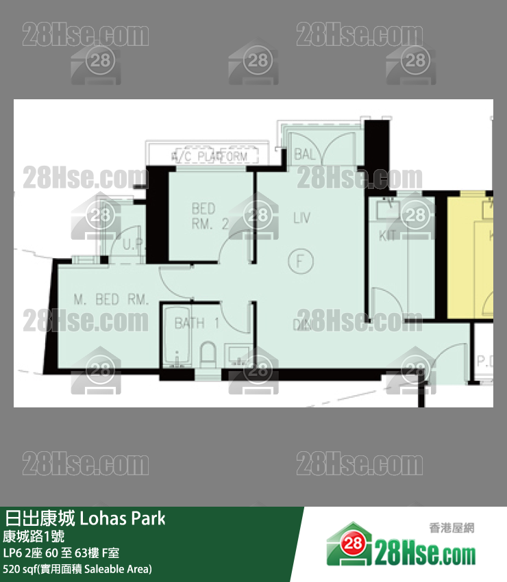 LP6 LP6 2座 63楼 F室 平面图
