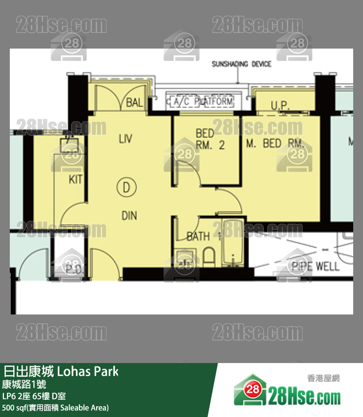 LP6 LP6 2座 65楼 D室 平面图