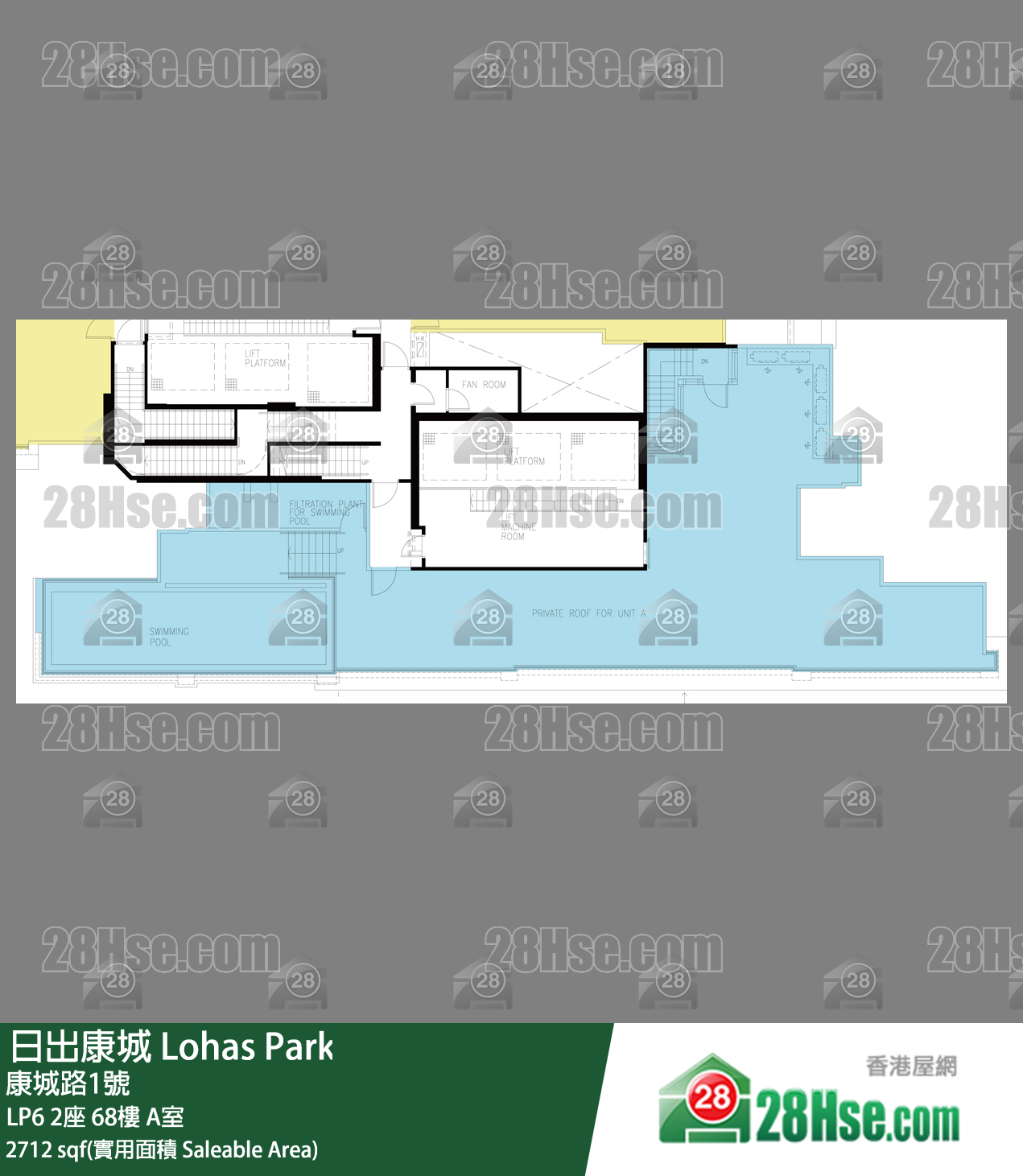 LP6 LP6 2座 68楼 A室 平面图