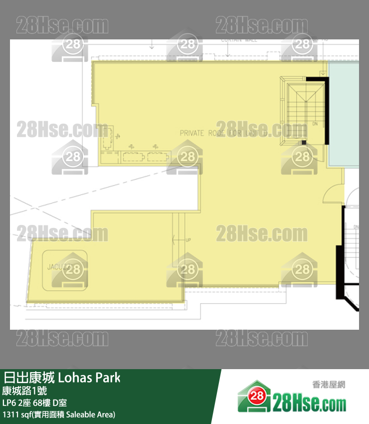 LP6 LP6 2座 68楼 D室 平面图