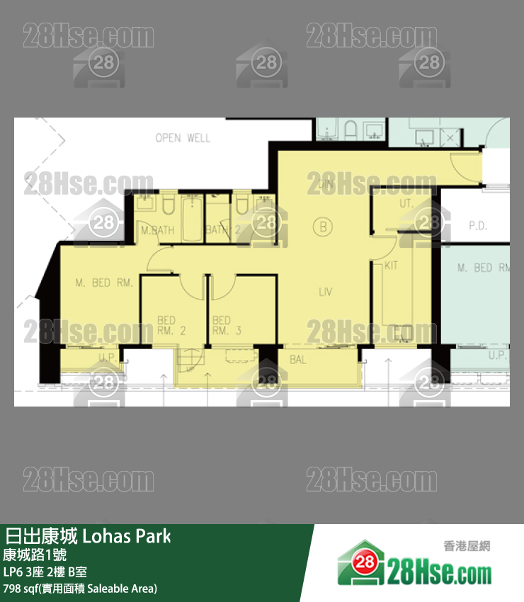 LP6 3座2楼 B室 平面图