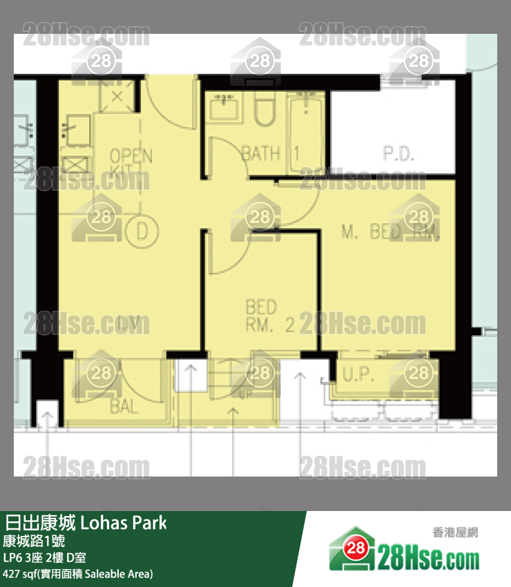 LP6 3座2楼 D室 平面图