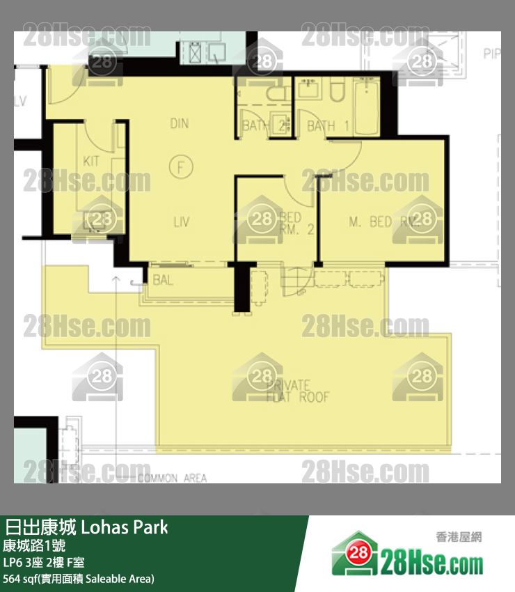 LP6 3座2楼 F室 平面图