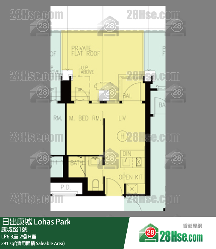 LP6 3座2楼 H室 平面图