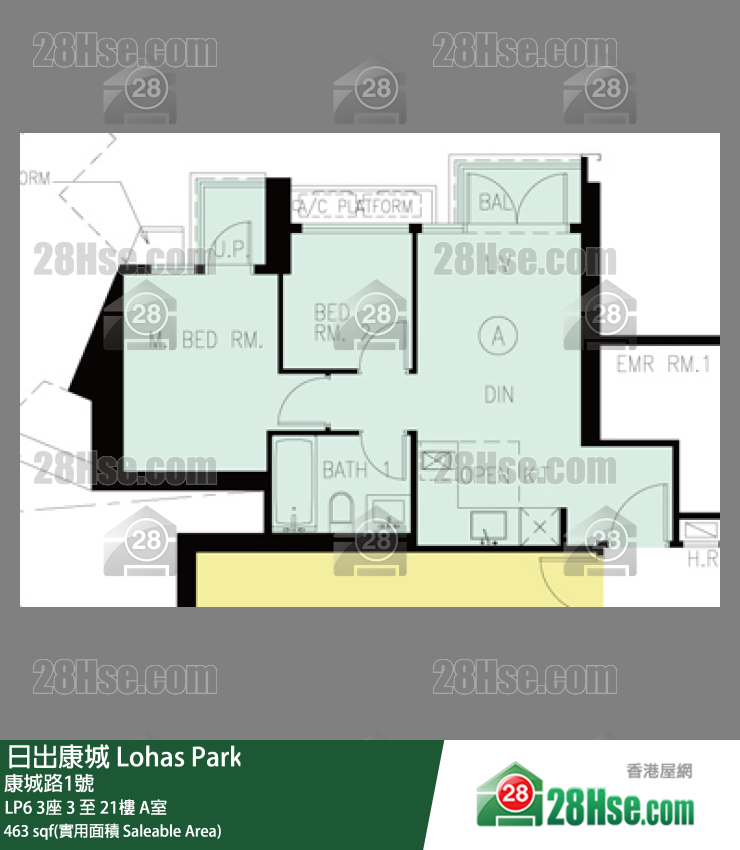 LP6 LP6 3座 10楼 A室 平面图