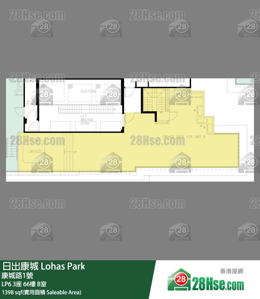 LP6 LP6 3座 66楼 B室 平面图