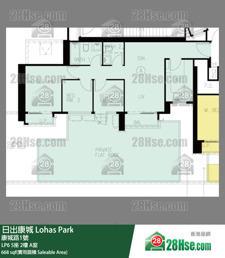 LP6 5座2楼 A室 平面图