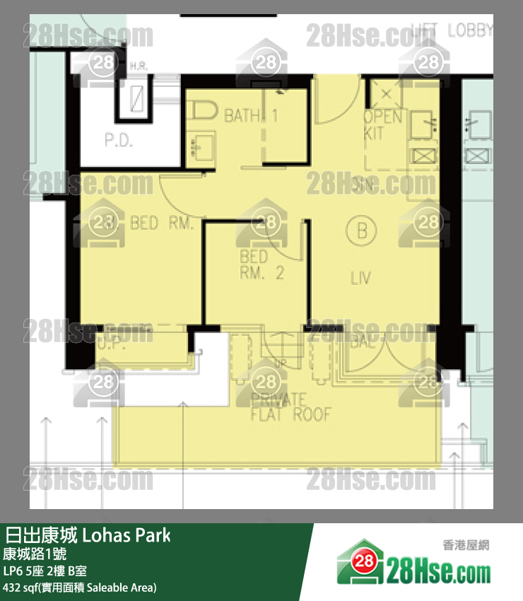 LP6 5座2楼 B室 平面图