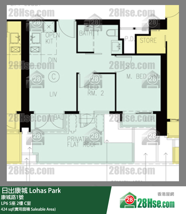 LP6 5座2楼 C室 平面图