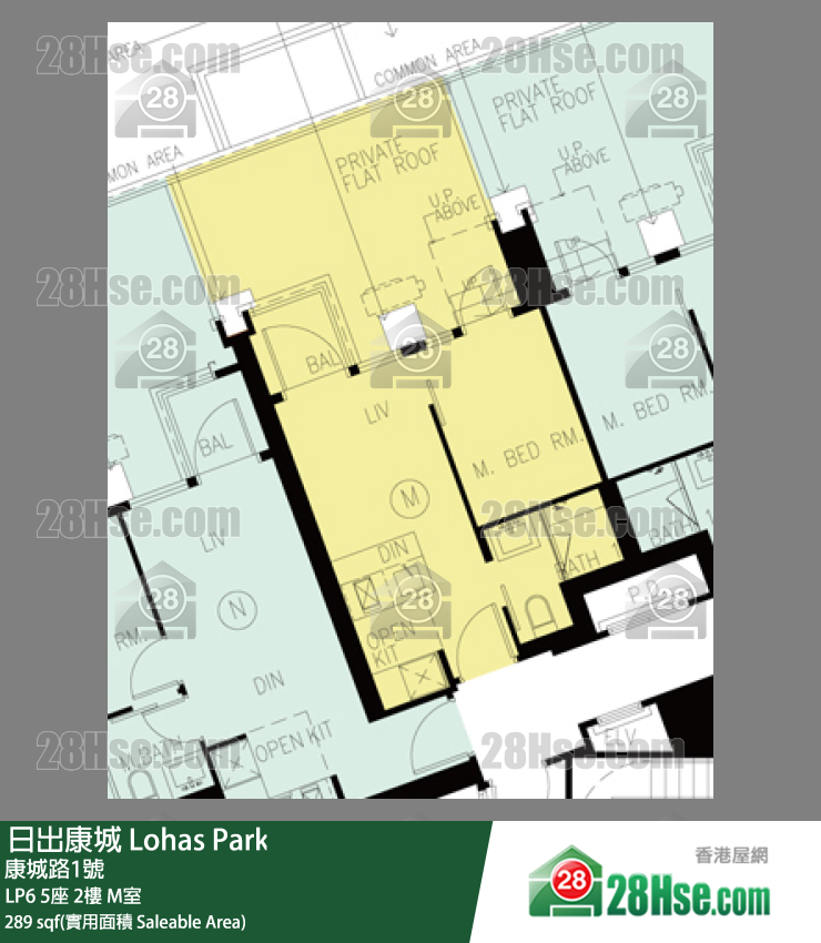 LP6 5座2楼 M室 平面图