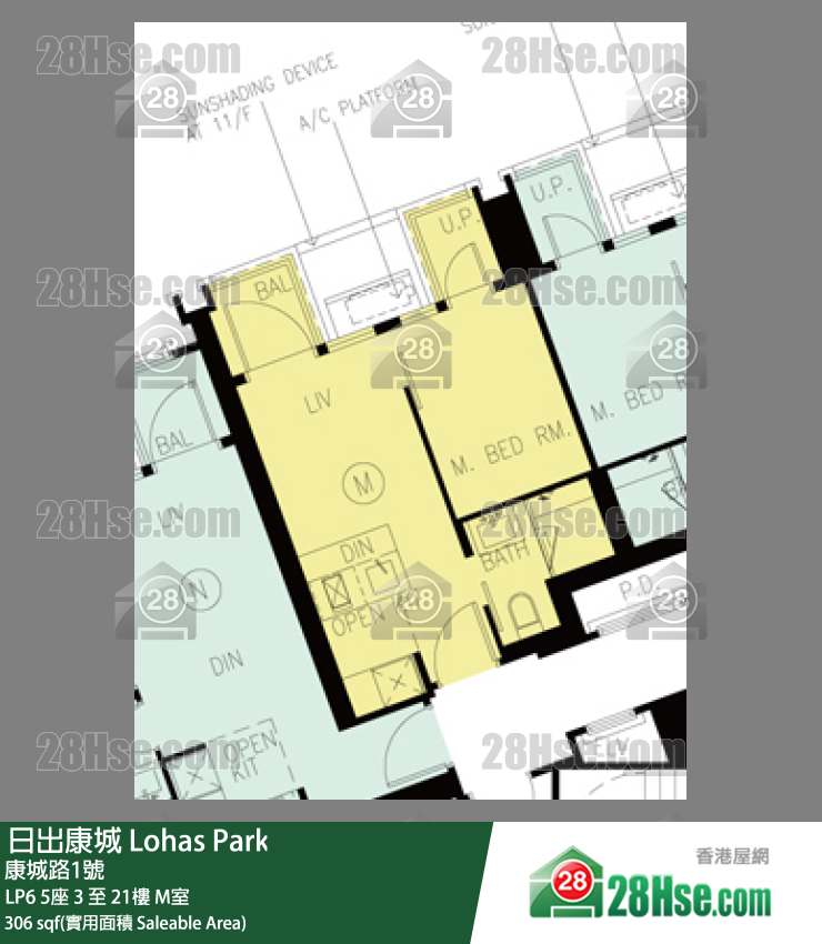 LP6 单位平面图(由 28Hse 提供)
