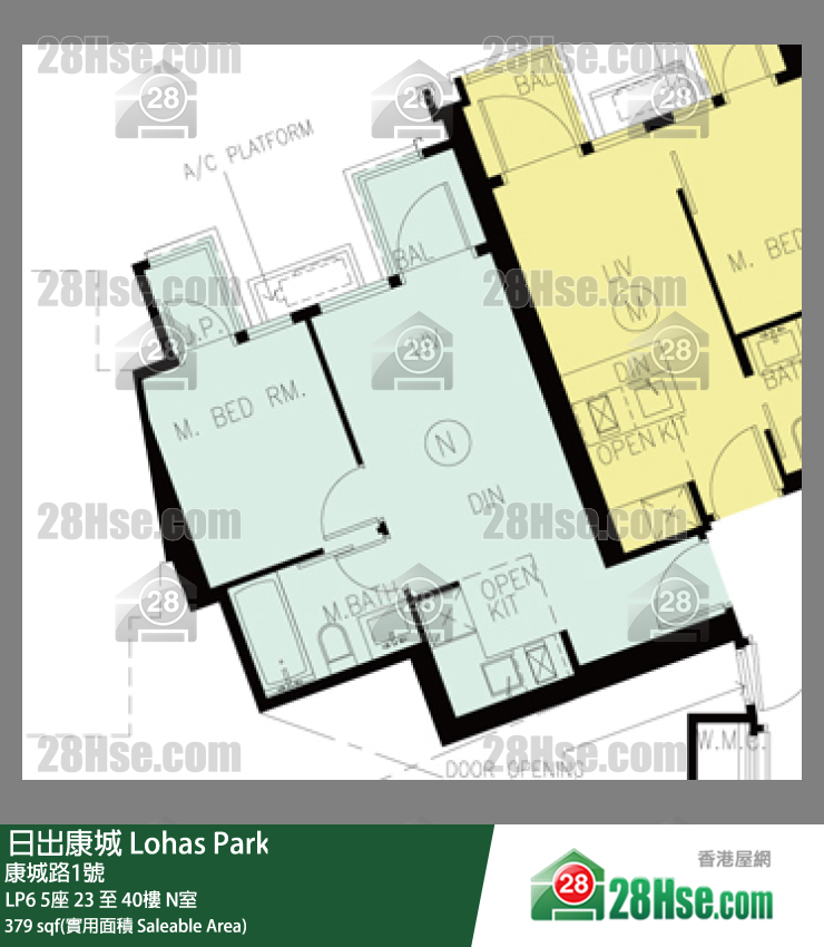 LP6 单位平面图(由 28Hse 提供)