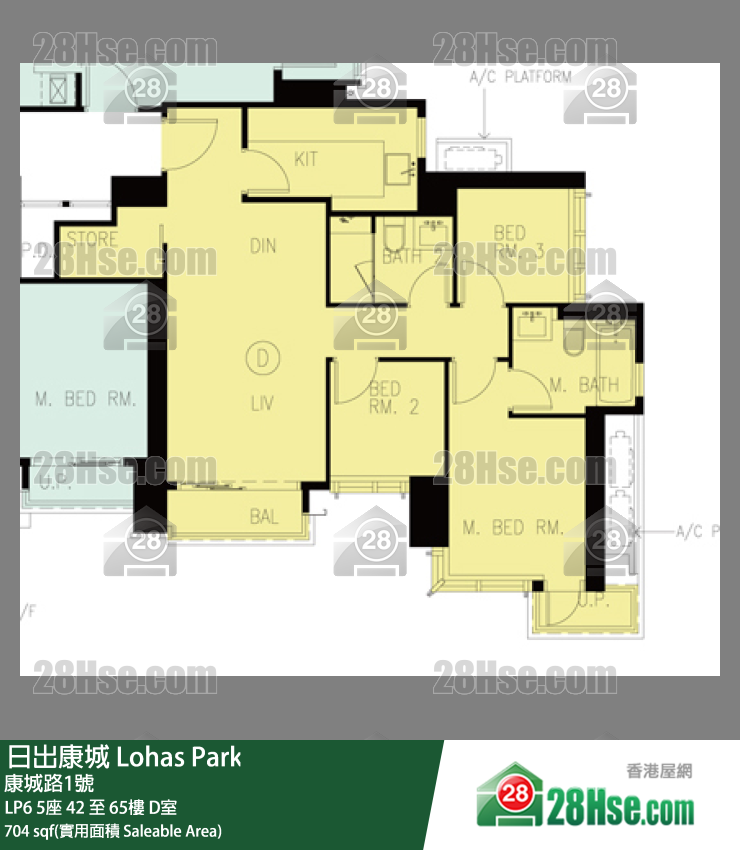 LP6 LP6 5座 60楼 D室 平面图