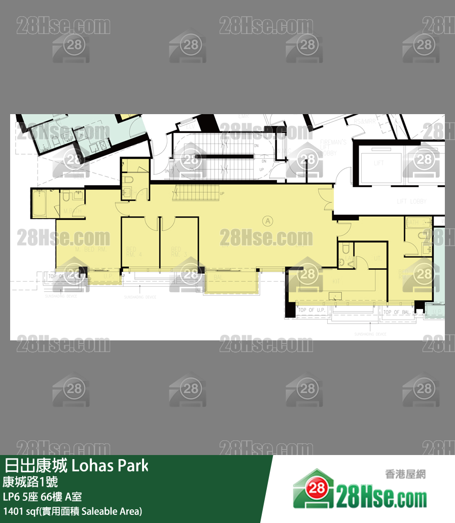 LP6 LP6 5座 66楼 A室 平面图