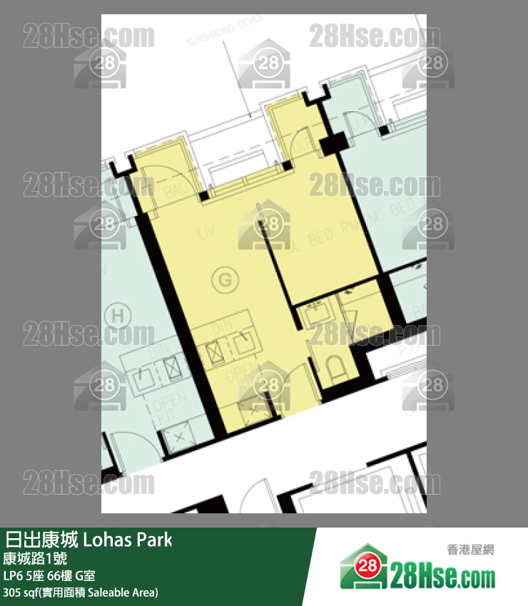 LP6 LP6 5座 66楼 G室 平面图