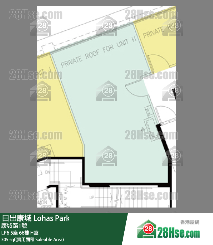 LP6 LP6 5座 66楼 H室 平面图