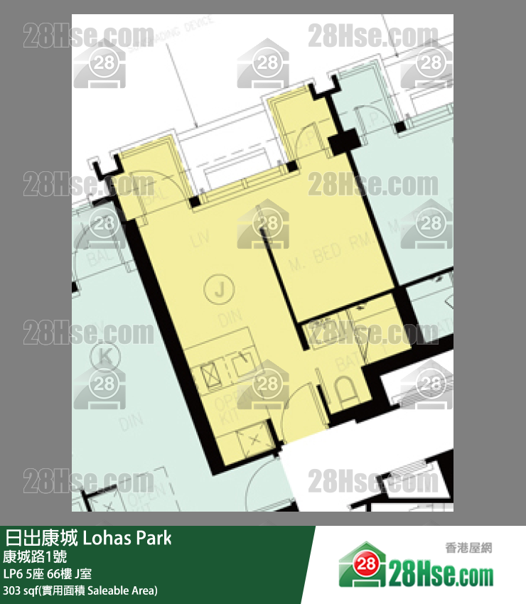 LP6 LP6 5座 66楼 J室 平面图
