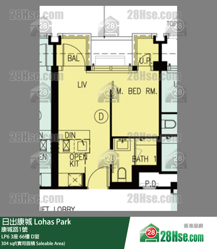 LP6 LP6 3座 66楼 D室 平面图