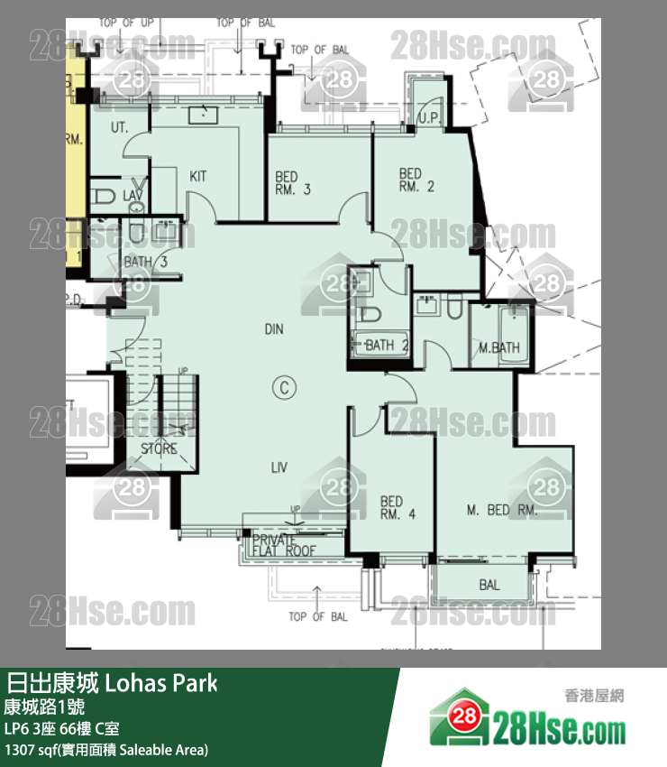LP6 LP6 3座 66楼 C室 平面图