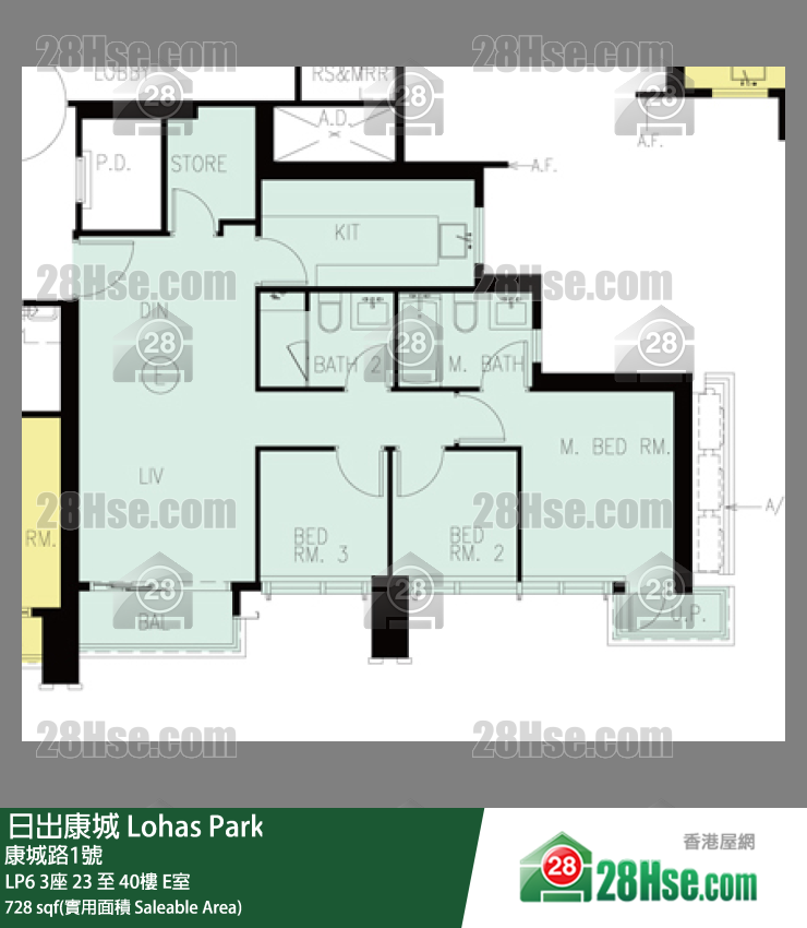 LP6 單位平面圖(由 28Hse 提供) LP6 單位平面圖(由 28Hse 提供)