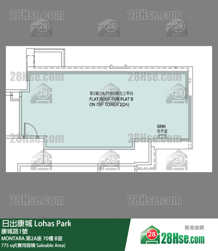 MONTARA MONTARA 第2A座 70樓 B室 平面圖