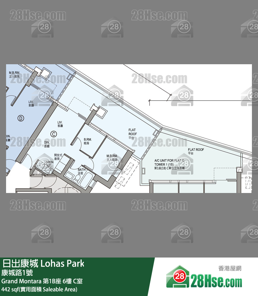 Grand Montara 第1B座 6楼 C室 平面图