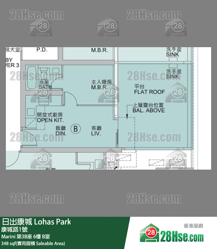 Marini Marini 第3B座 6楼 B室 平面图
