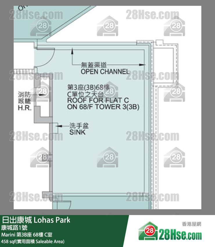 Marini Marini 第3B座 68楼 C室 平面图