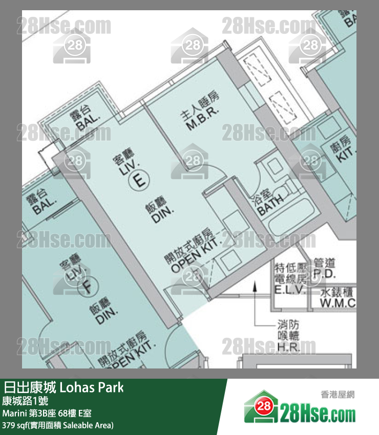 Marini, Flat E, 68/F, Tower 3(3b) Of Tower 3 Marini, Marini FloorPlan