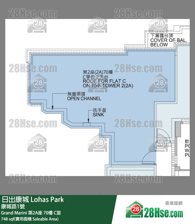 Grand Marini Grand Marini 第2A座 70楼 C室 平面图