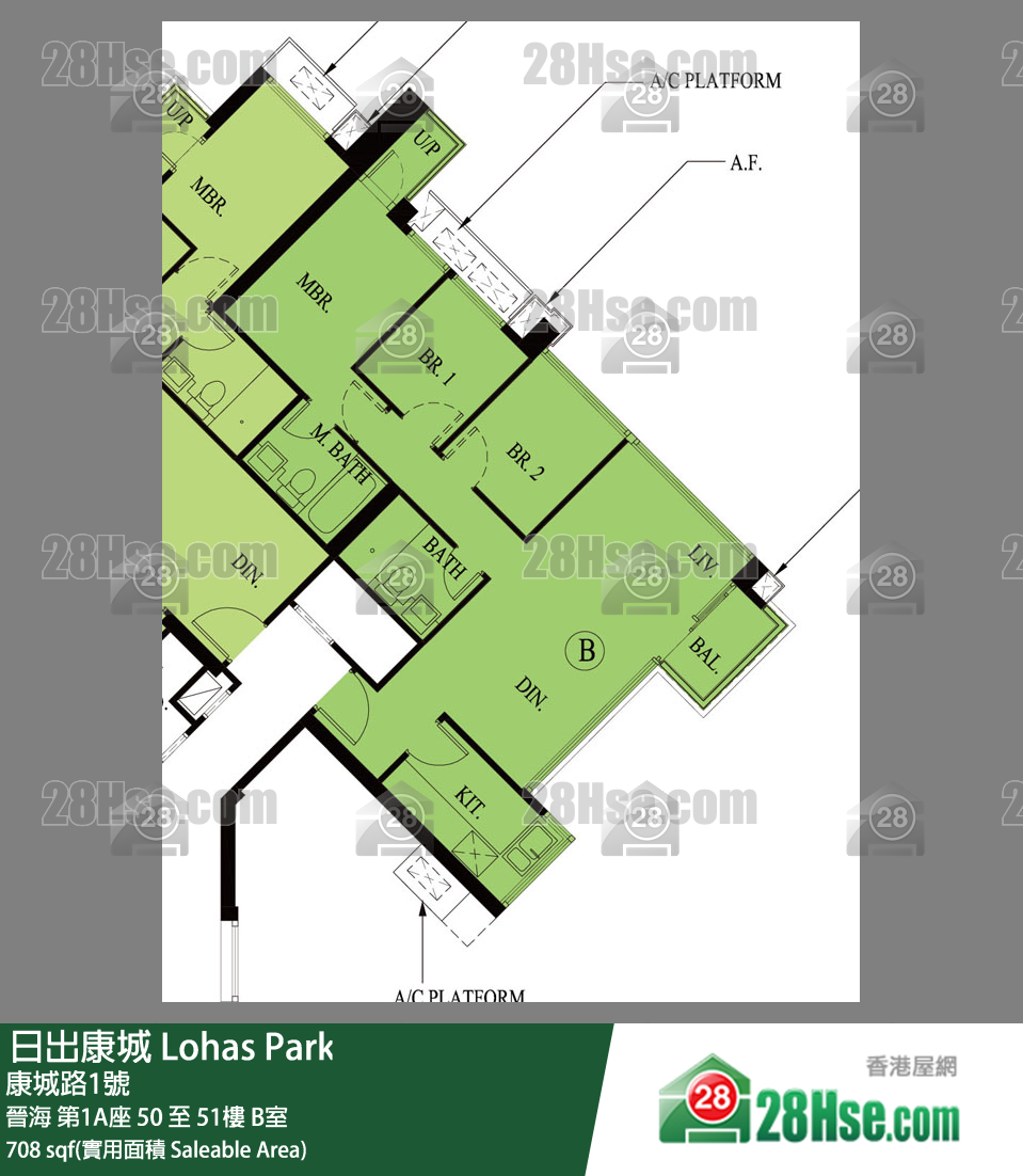 晉海 晉海 第1A座 51樓 B室 平面圖