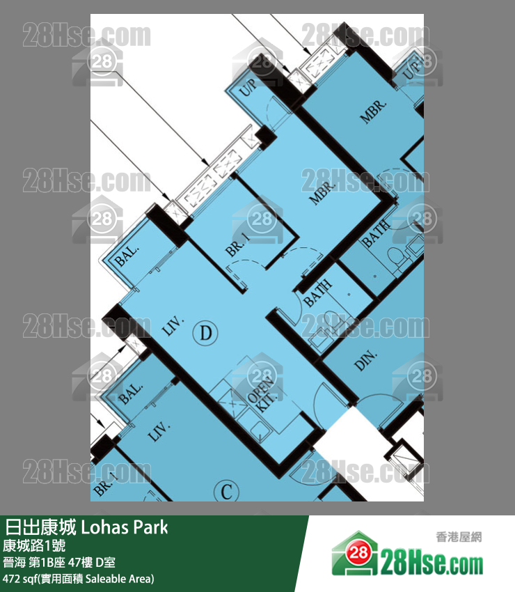Wings At Sea Unit FloorPlan (Provided by 28Hse)