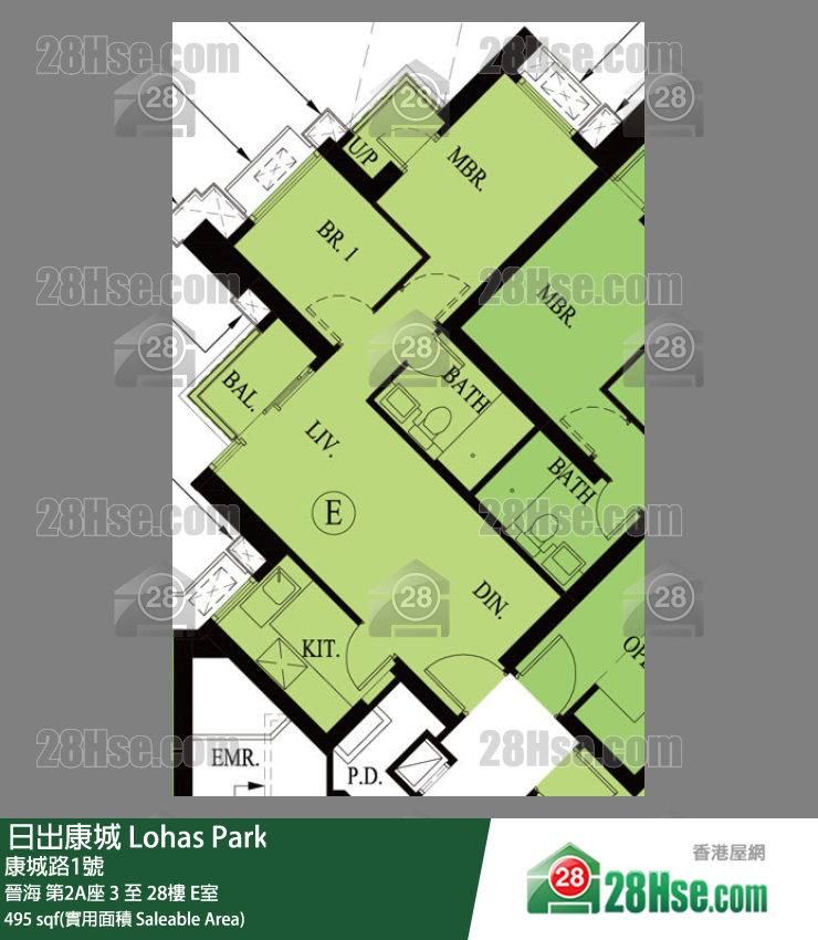 Wings At Sea Unit FloorPlan (Provided by 28Hse)
