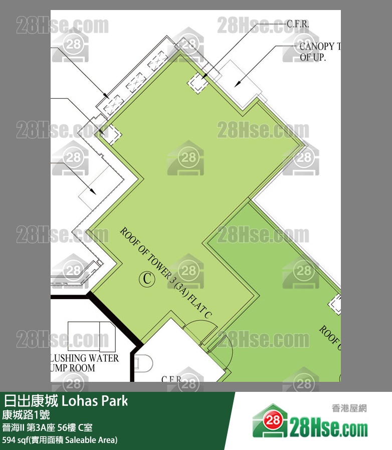 晉海II 晉海II 第3A座 56樓 C室 平面圖